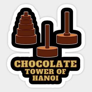 Tower of Hanoi Sticker